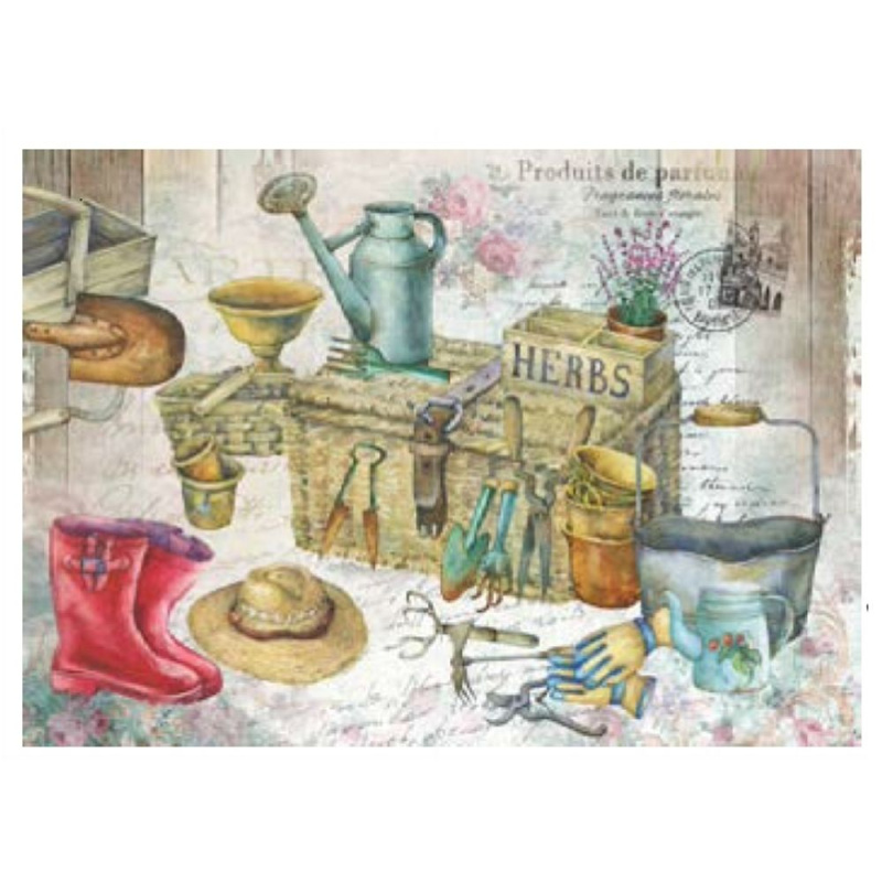 Cadence Rýžový papír Cadence - Zahradnictví - VYBERTE VELIKOST - Rýžový papír Cadence, A3 - Zahradnictví