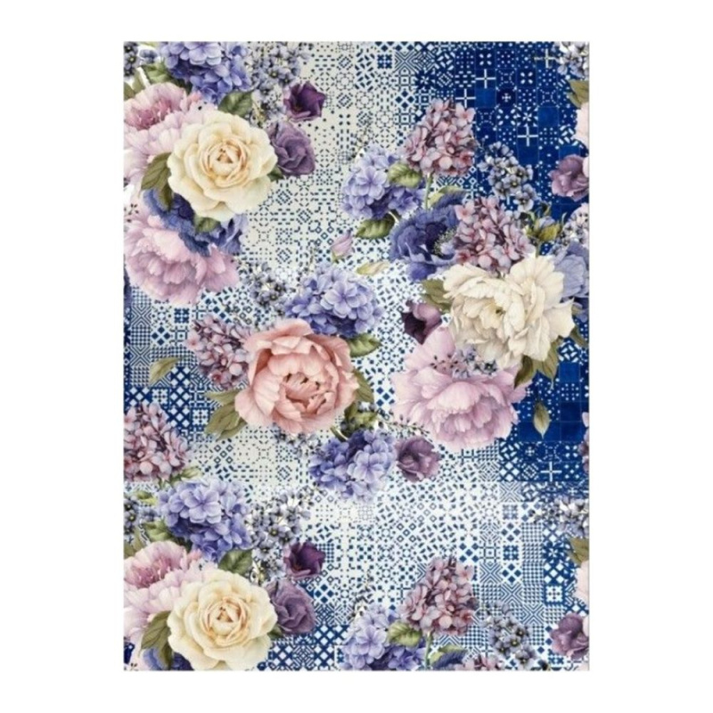 Cadence Rýžový papír Cadence - Růže na dlažbě - VYBERTE VELIKOST - Rýžový papír Cadence, A3 - Růže na dlažbě