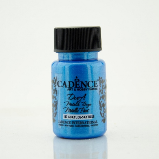 Cadence Metalická akrylová barva Cadence Dora Metallic, 50 ml - VYBERTE ODSTÍN - Metalická akrylová barva Cadence Dora Metallic, 50 ml - sky blue, nebeská modrá