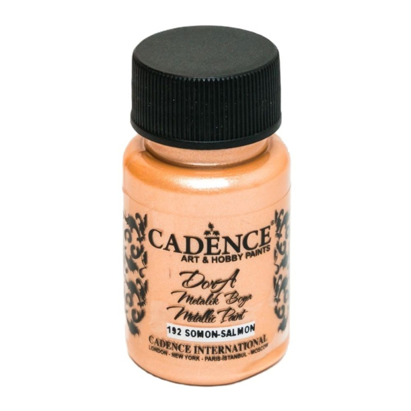 Metalická akrylová barva Dora Metalic lososová salmon 50 ml Aladine