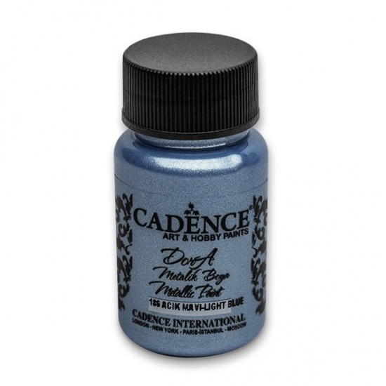 Cadence Metalická akrylová barva Cadence Dora Metallic, 50 ml - VYBERTE ODSTÍN - Metalická akrylová barva Cadence Dora Metallic, 50 ml - light blue, sv. modrá