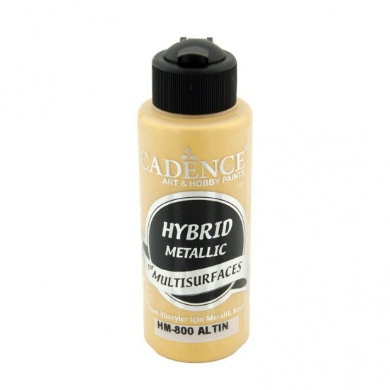Metalická barva na všechny povrchy Cadence Hybrid Metallic 70 ml - gold zlatá Aladine