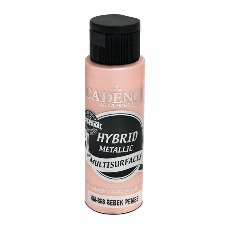 Cadence Metalická barva Cadence Hybrid Metalic, 70 ml - VYBERTE ODSTÍN - Metalická barva Cadence Hybrid Metalic, 70 ml - baby pink, sv. růžová