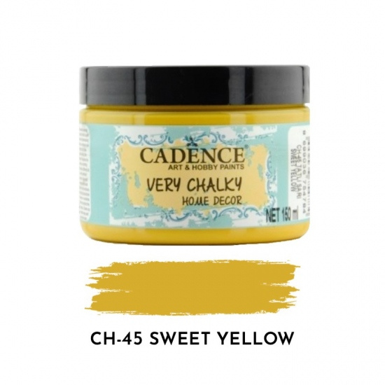 Křídová barva Cadence Very Chalky 150 ml - sweet yellow sytě žlutá Aladine