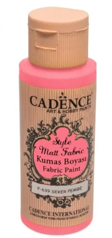 Cadence Barva na textil Cadence Style Matt Fabric, 59 ml - VYBERTE ODSTÍN - Barva na textil Cadence Style Matt Fabric, 59 ml - sugar pink, růžová