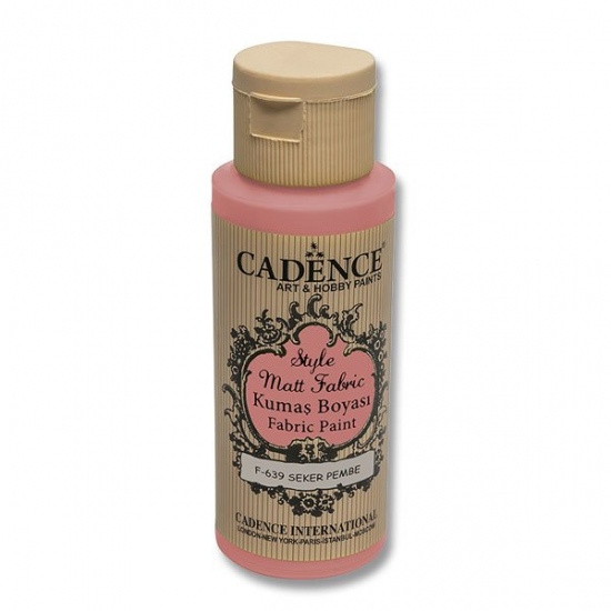Cadence Barva na textil Cadence Style Matt Fabric, 59 ml - VYBERTE ODSTÍN - Barva na textil Cadence Style Matt Fabric, 59 ml - sugar pink, růžová