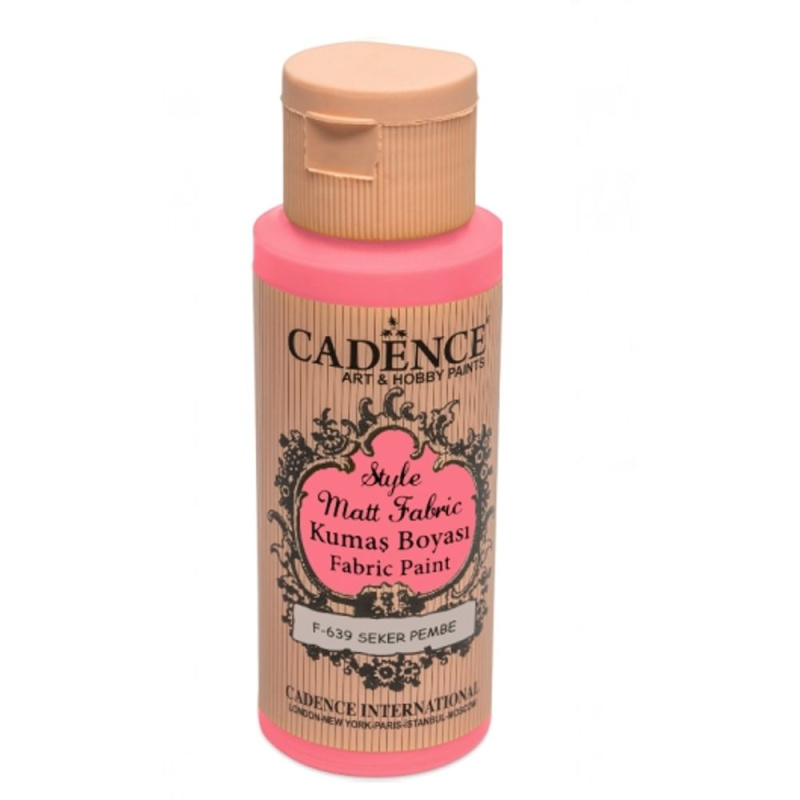 Cadence Barva na textil Cadence Style Matt Fabric, 59 ml - VYBERTE ODSTÍN - Barva na textil Cadence Style Matt Fabric, 59 ml - sugar pink, růžová