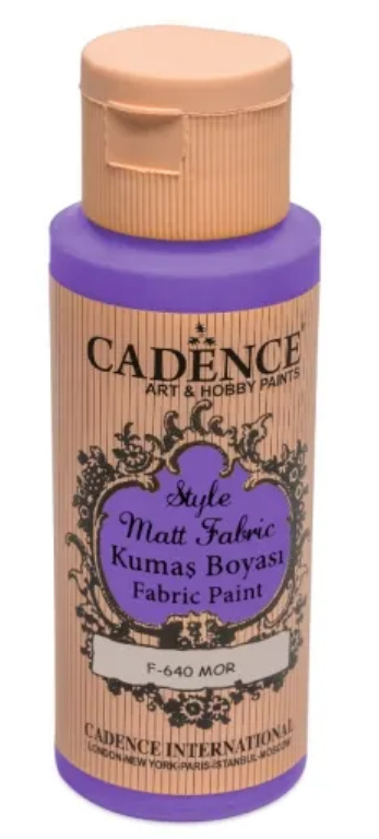 Cadence Barva na textil Cadence Style Matt Fabric, 59 ml - VYBERTE ODSTÍN - Barva na textil Cadence Style Matt Fabric, 59 ml - purple, fialová