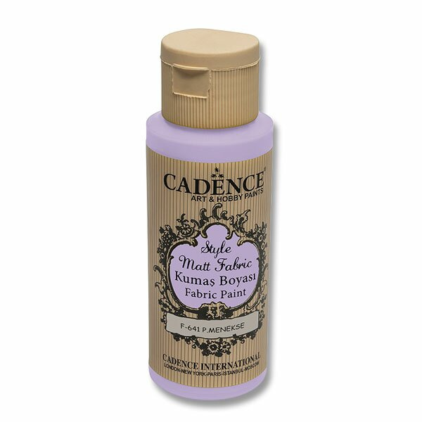 Cadence Barva na textil Cadence Style Matt Fabric, 59 ml - VYBERTE ODSTÍN - Barva na textil Cadence Style Matt Fabric, 59 ml - p. violet, sv. fialová