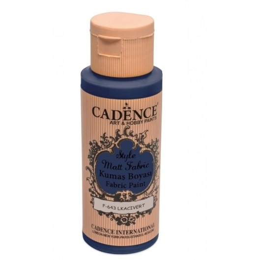 Klasická textilní barva Style Matt Fabric 50ml - temně modrá dark blue Aladine