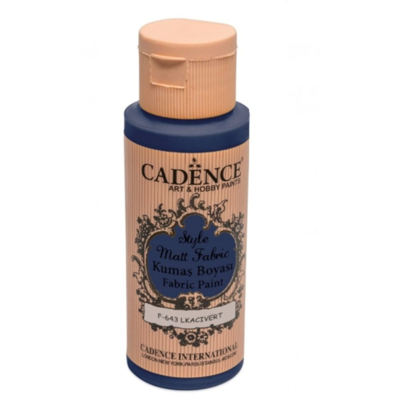 Klasická textilní barva Style Matt Fabric 50ml - temně modrá dark blue Aladine