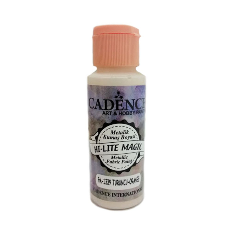Hi-lite - metalická měnící barva na textil perleťová oranžová orange 59 ml Aladine