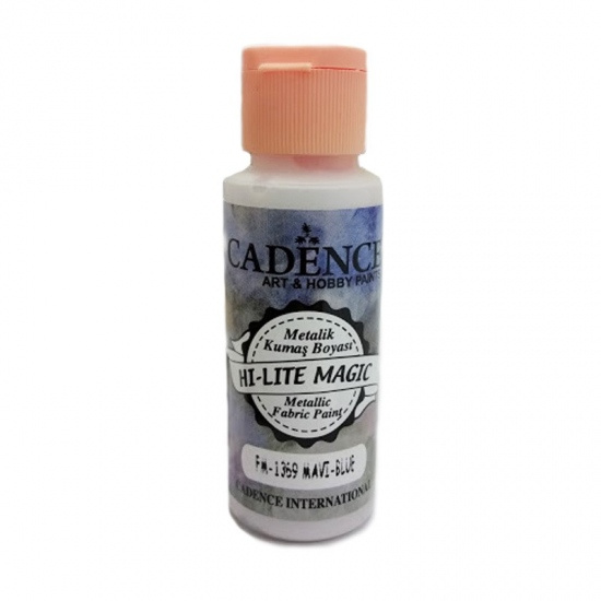 Cadence Metalická barva na textil Cadence Hi-Lite Magic, 59 ml - VYBERTE ODSTÍN - Metalická barva na textil Cadence Hi-Lite Magic, 59 ml - blue, modrá