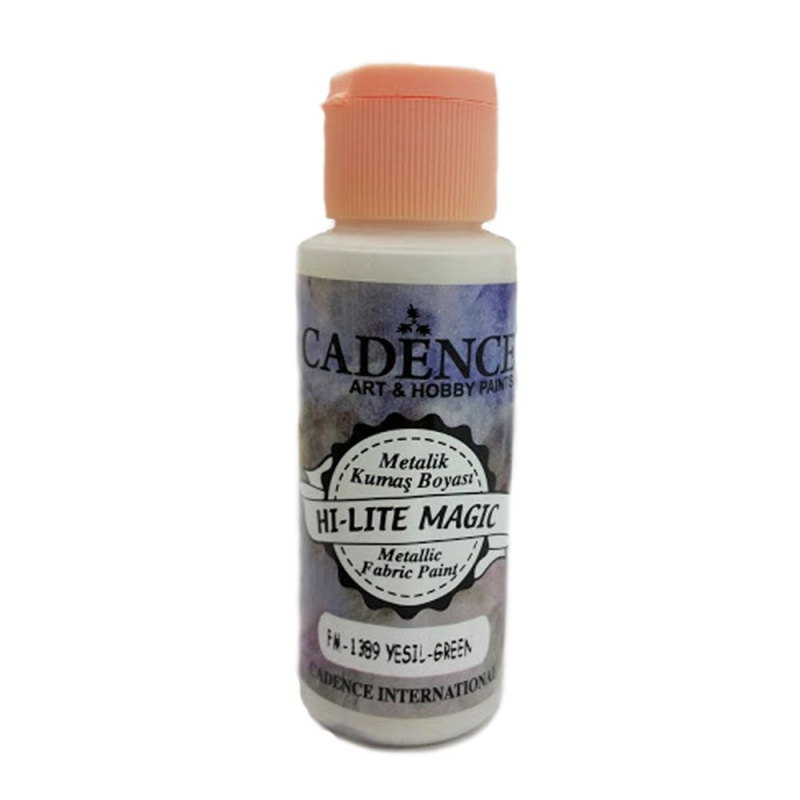 Hi-lite - metalická měnící barva na textil perleťová zelená green 59 ml Aladine