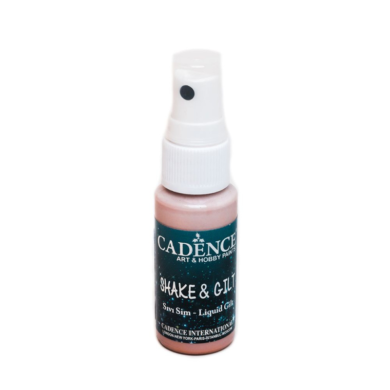 Barva na textil Shake a Gilt bronzová 25 ml CADENCE