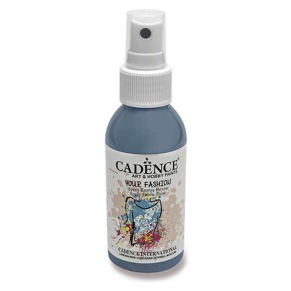 Cadence Barva na textil Cadence Your Fashion, 100 ml - VYBERTE ODSTÍN - Barva na textil ve spreji Cadence Your Fashion, 100 ml - grey, šedá