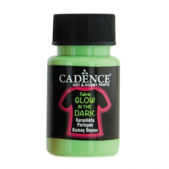 Barva na textil svítící ve tmě 50 ml - zelená Aladine