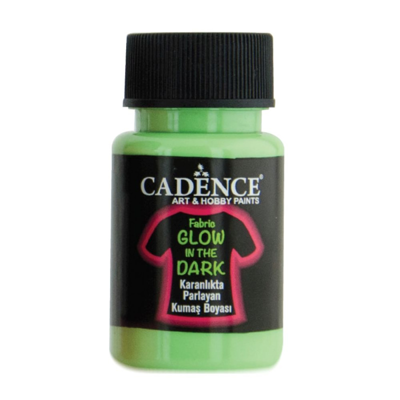 Barva na textil svítící ve tmě 50 ml - zelená Aladine