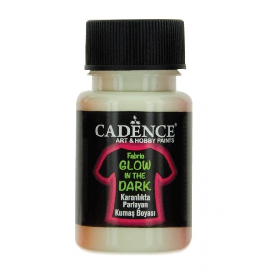 Cadence Barva na textil svítící ve tmě Cadence, 50 ml - VYBERTE ODSTÍN - Barva na textil svítící ve tmě Cadence, 50 ml - sv. zelená