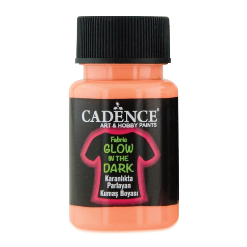 Barva na textil svítící ve tmě 50 ml - oranžová Aladine