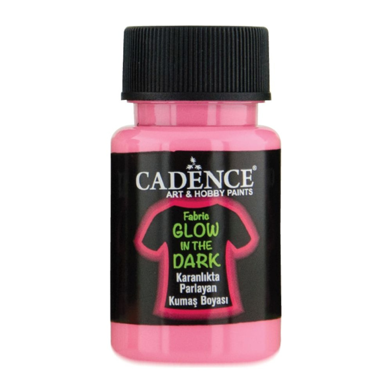 Cadence Barva na textil svítící ve tmě Cadence, 50 ml - VYBERTE ODSTÍN - Barva na textil svítící ve tmě Cadence, 50 ml - růžová
