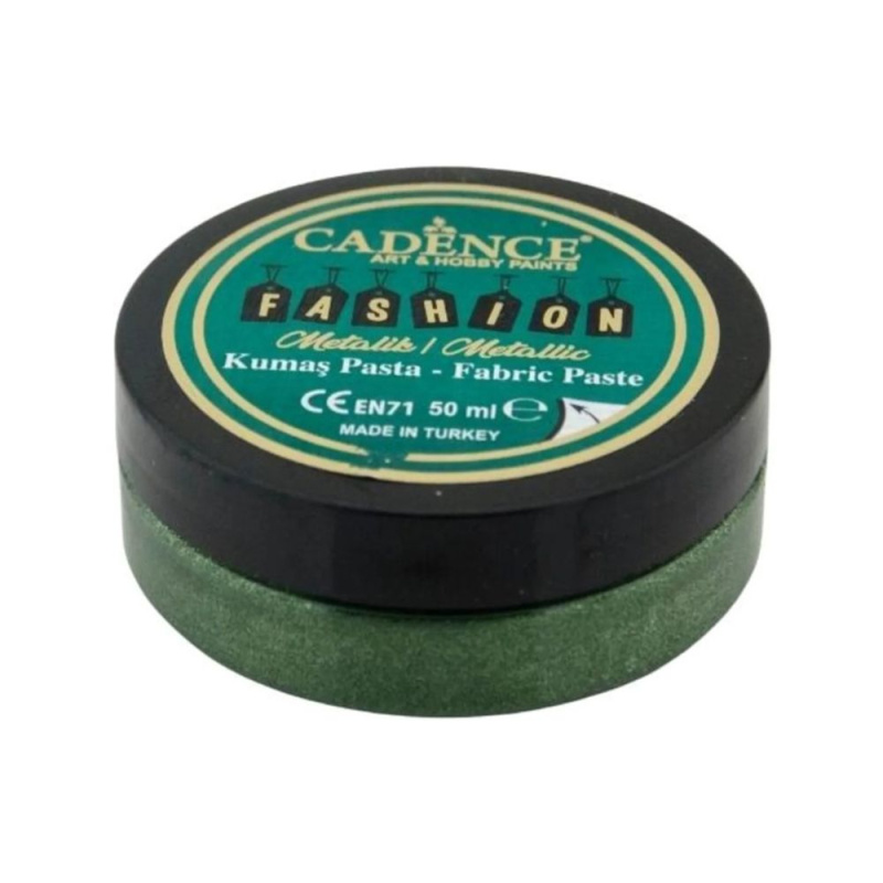 3D metalická textilní pasta Cadence 50 ml - zelená Aladine