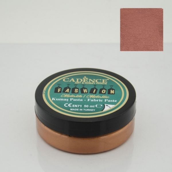 3D metalická textilní pasta Cadence, 50 ml - měděná Aladine