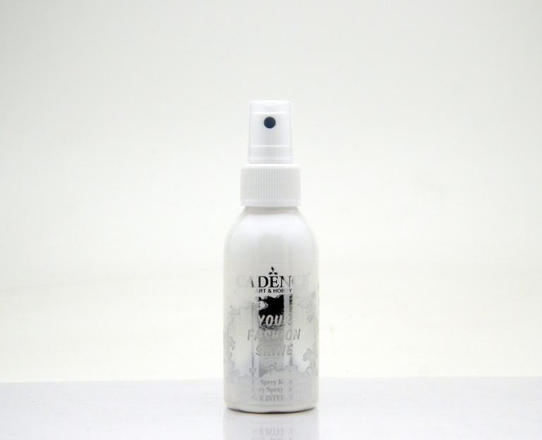 Cadence Perleťová barva na textil Cadence Your Fashion Shine, 100 ml - VYBERTE ODSTÍN - Perleťová barva na textil ve spreji Cadence Your Fashion Shine, 100 ml - bílá
