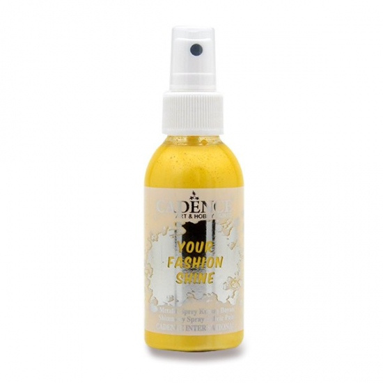 Cadence Perleťová barva na textil Cadence Your Fashion Shine, 100 ml - VYBERTE ODSTÍN - Perleťová barva na textil ve spreji Cadence Your Fashion Shine, 100 ml - zlatá