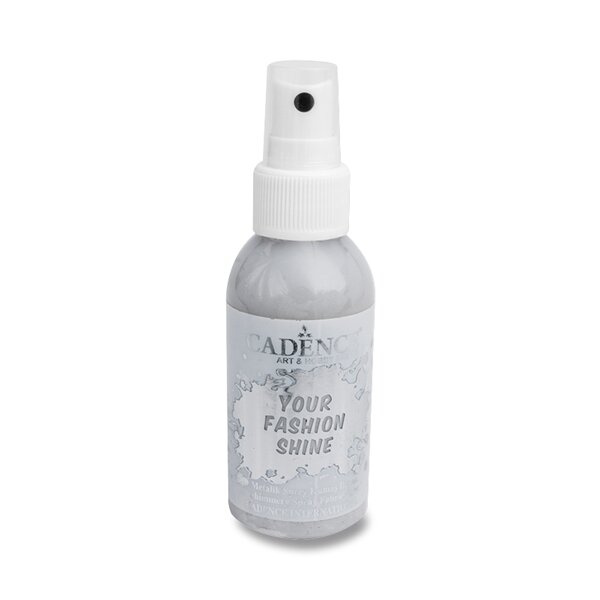 Cadence - perleťová barva na tmavý textil - 100 ml, stříbrná