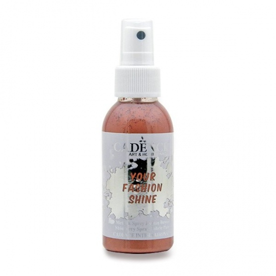Cadence Perleťová barva na textil Cadence Your Fashion Shine, 100 ml - VYBERTE ODSTÍN - Perleťová barva na textil ve spreji Cadence Your Fashion Shine, 100 ml - měděná
