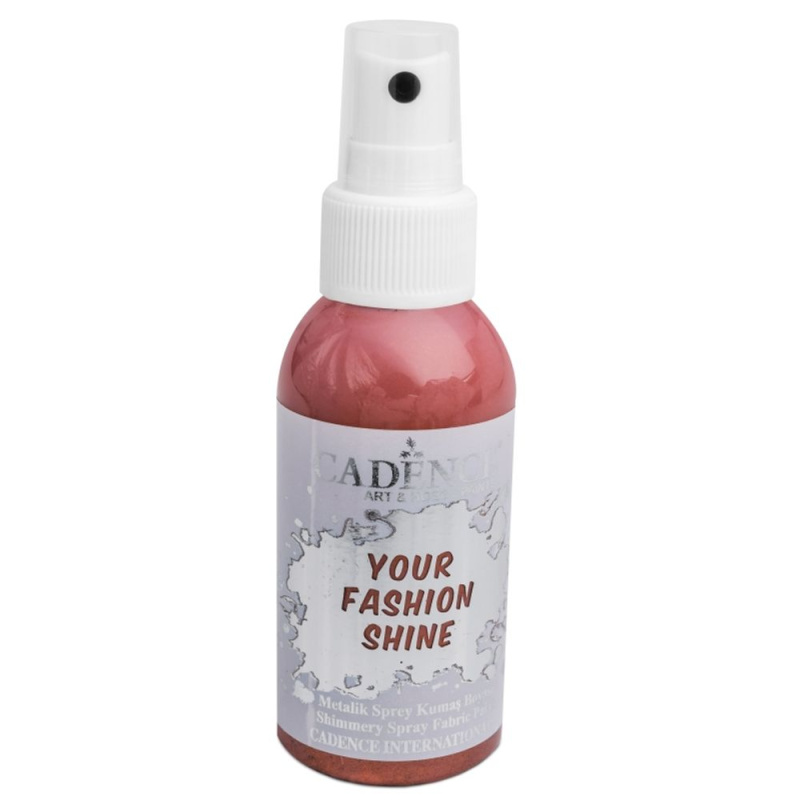 Cadence Perleťová barva na textil Cadence Your Fashion Shine, 100 ml - VYBERTE ODSTÍN - Perleťová barva na textil ve spreji Cadence Your Fashion Shine, 100 ml - měděná
