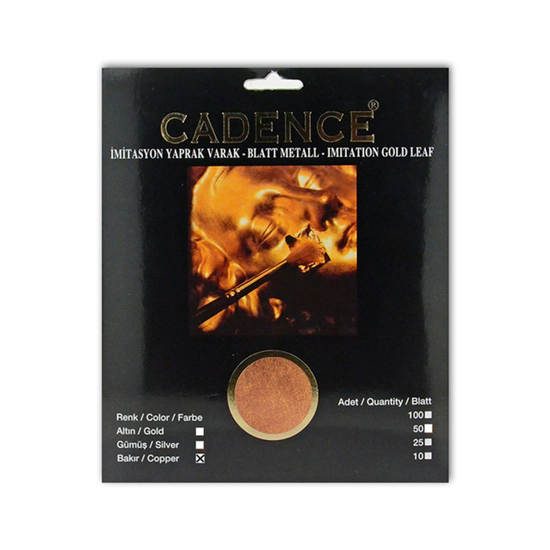 Imitace plátkových kovů Cadence Imitation metal leaf 50 x - copper měď Aladine