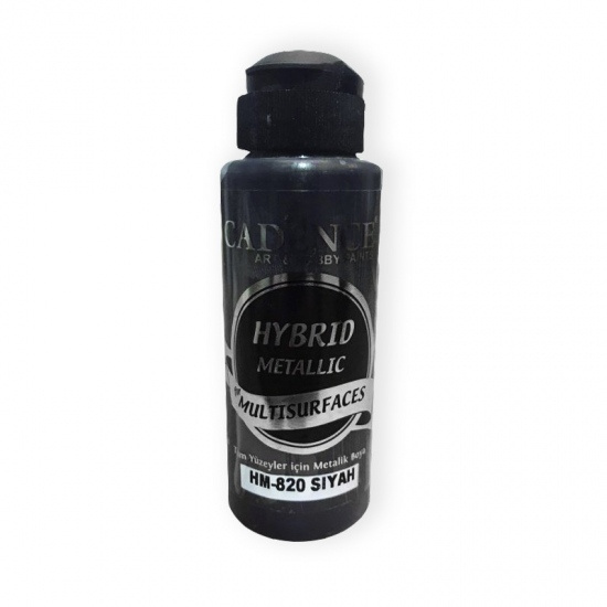 Metalická barva na všechny povrchy Cadence Hybrid Metallic 70 ml - black černá Aladine