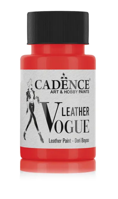 Barva na kůži Leather Vogue, 50 ml - červená Aladine