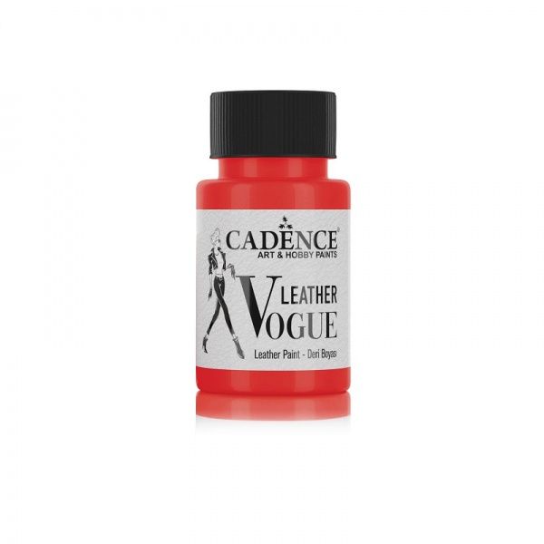 Barva na kůži Leather Vogue, 50 ml - červená Aladine