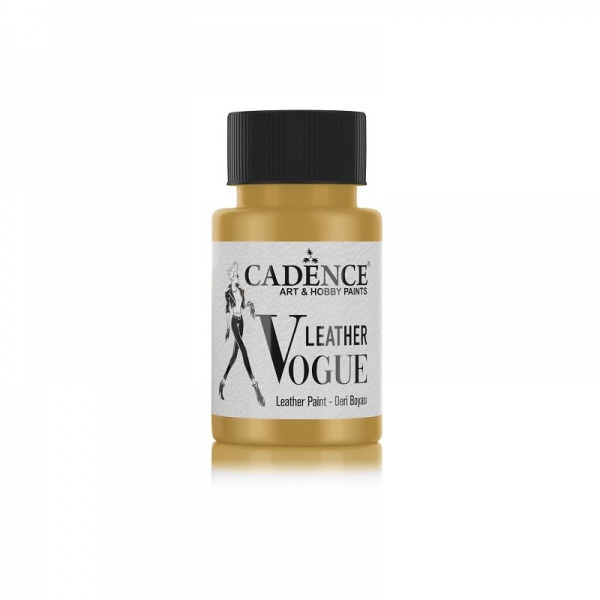 Metalická barva Leather Vogue, 50 ml - zlatá Aladine