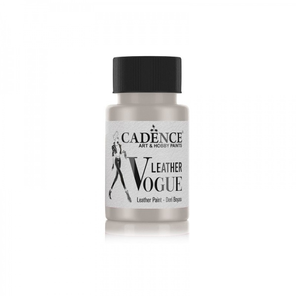 Metalická barva Leather Vogue, 50 ml - stříbrná Aladine