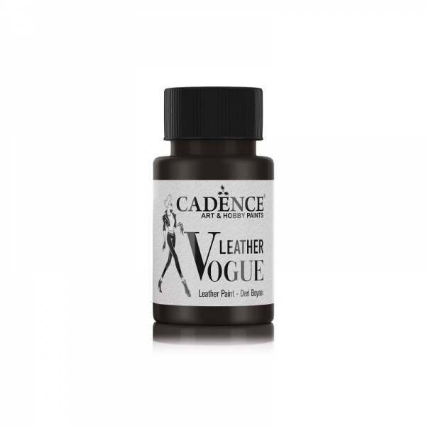 Metalická barva Leather Vogue, 50 ml - černá Aladine