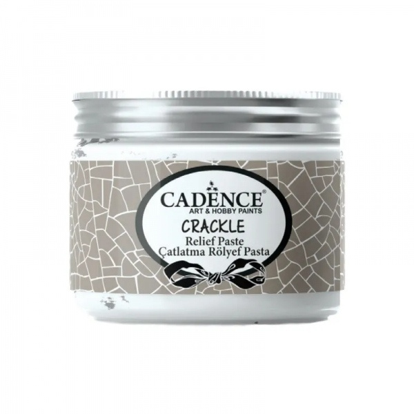 Cadence Krakelovací pasta Cadence Crackle Relief Paste, 150 ml - VYBERTE ODSTÍN - Krakelovací pasta Cadence Crackle Relief Paste, 150 ml - bílá