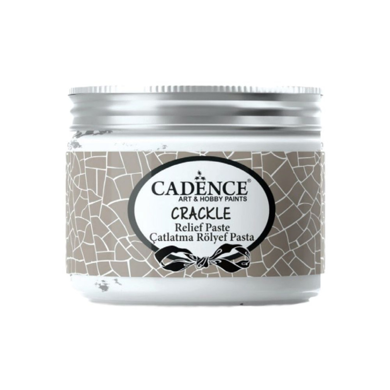 Cadence Krakelovací pasta Cadence Crackle Relief Paste, 150 ml - VYBERTE ODSTÍN - Krakelovací pasta Cadence Crackle Relief Paste, 150 ml - bílá