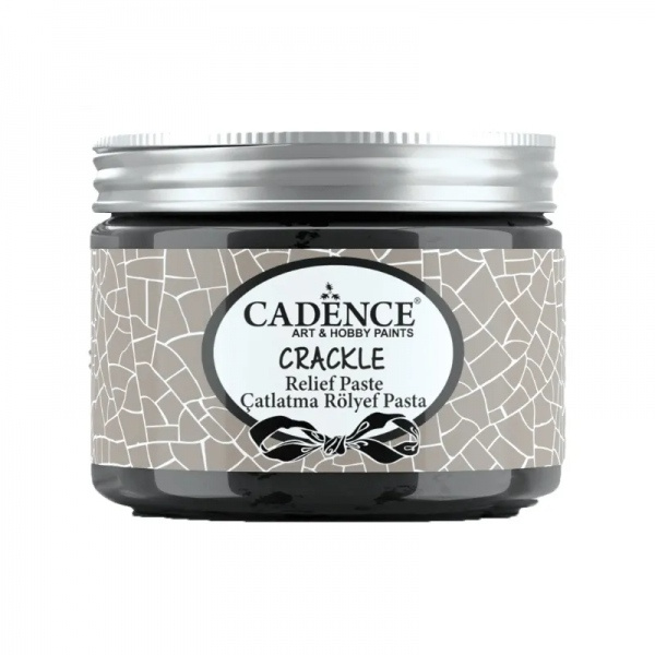 Cadence Krakelovací pasta Cadence Crackle Relief Paste, 150 ml - VYBERTE ODSTÍN - Krakelovací pasta Cadence Crackle Relief Paste, 150 ml - černá