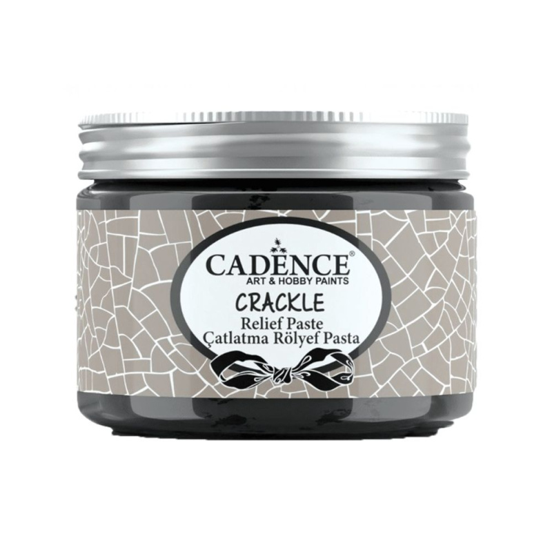 Cadence Krakelovací pasta Cadence Crackle Relief Paste, 150 ml - VYBERTE ODSTÍN - Krakelovací pasta Cadence Crackle Relief Paste, 150 ml - černá
