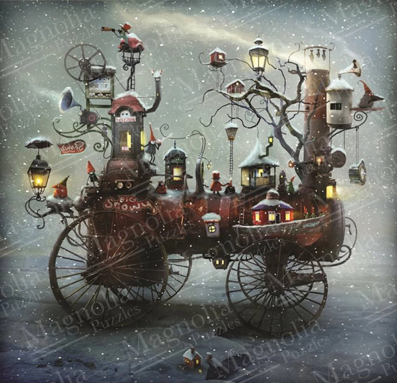 Puzzle Velká sněhová jízda 1023 dílků