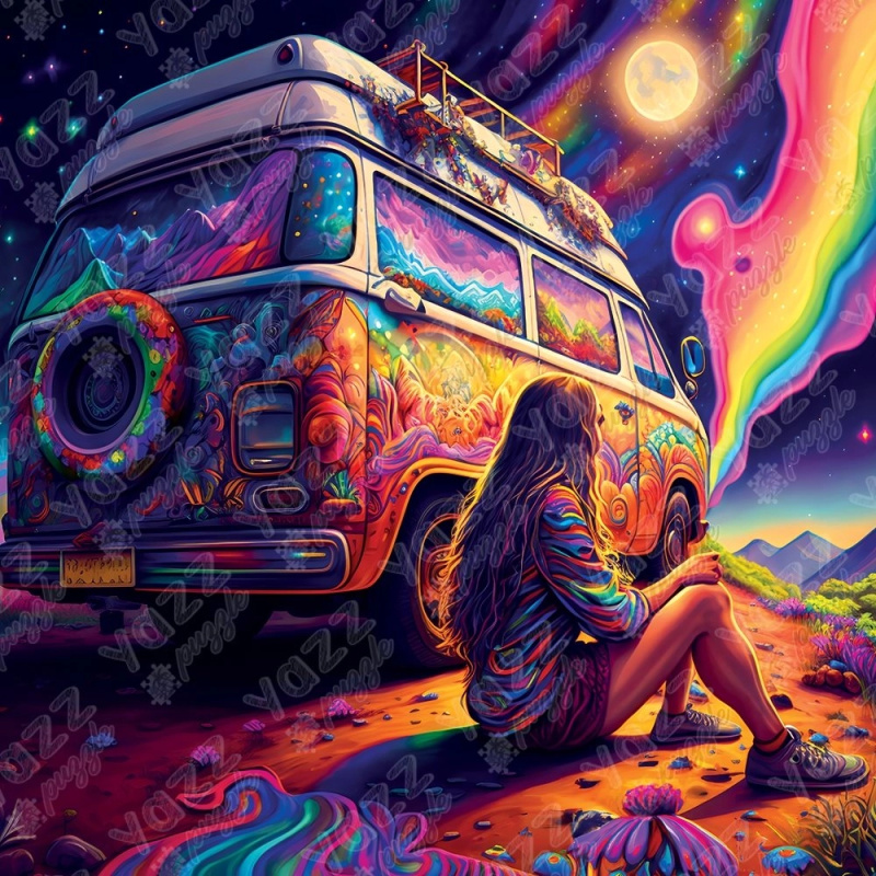 YAZZ čtvercové puzzle Pozorování oblohy 1023 dílků