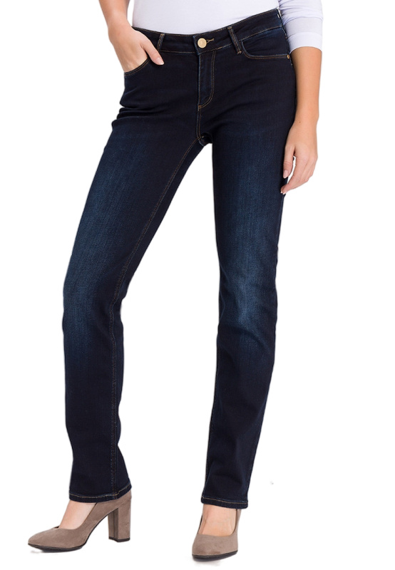 Dámské džíny  CROSS JEANS Rose tmavě modré-seprané - 32/34