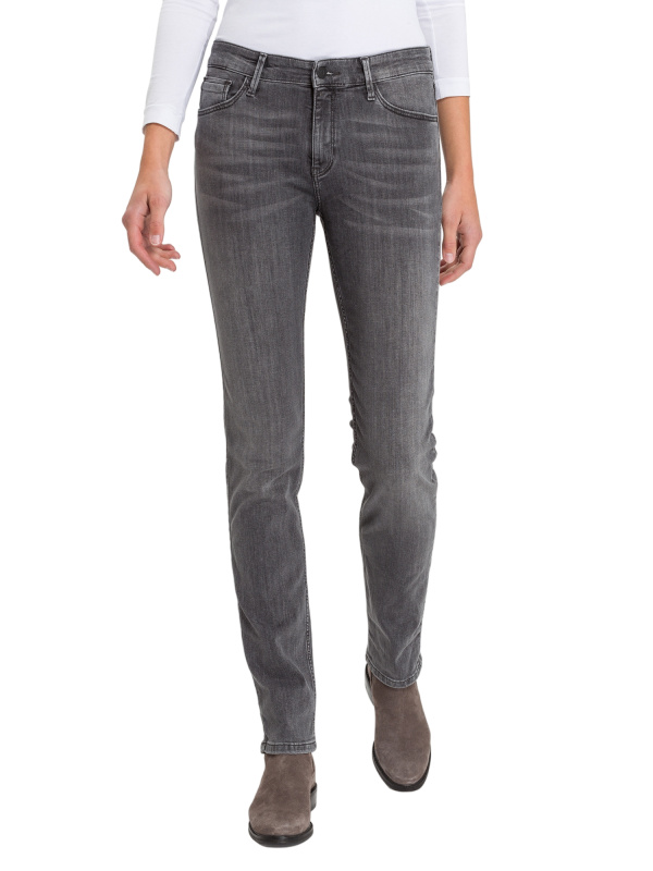 Dámské džíny CROSS JEANS Anya tmavě šedé-seprané-28/32