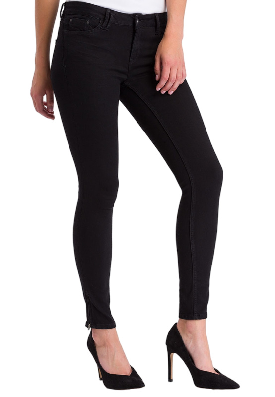 Dámské džíny  CROSS JEANS Giselle-Zipper černé - 24