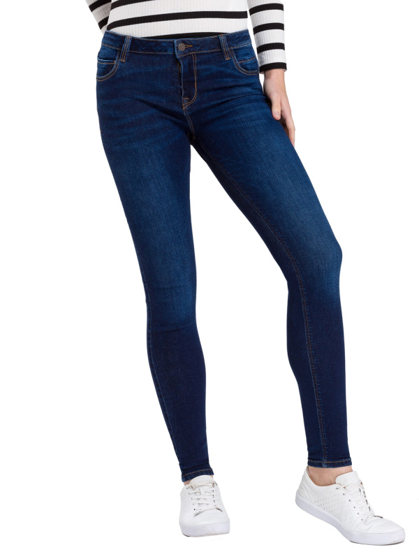 Dámské džíny  CROSS JEANS Page-Push-Up modré - 25/32