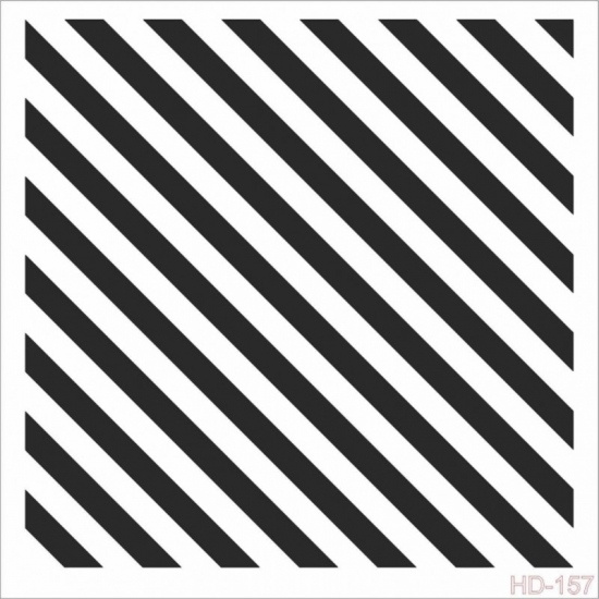 Šablona Cadence kolekce HomeDeco 25 x 25 cm - Šikmé proužky Aladine
